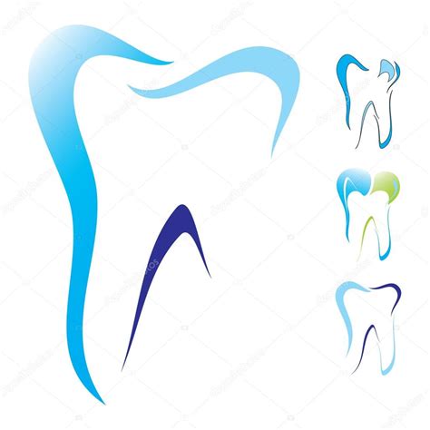 Tooth Dental Icon Set Stock Vector Jocky 12839869