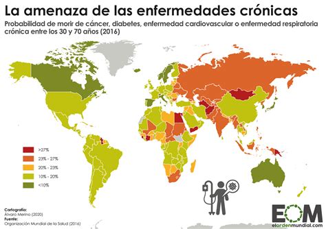 El mapa del impacto de las enfermedades crónicas en el mundo Mapas de