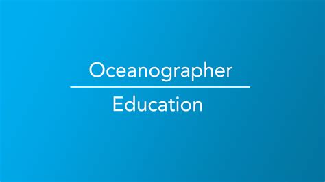 How to Become an Oceanographer | Career Girls - Explore Careers