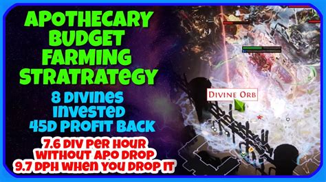 POE 3 22 Apothecary Budget Currency Farming Strategy 7 6 9 7