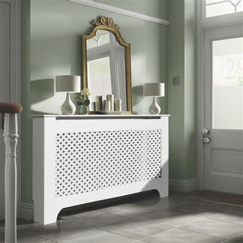 Richmond Large White Painted Radiator Cover Departments Diy At Bandq