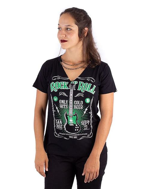 Blusa Corrente Rock Only Hits Preta Atacado Art Rock