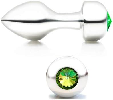 Amazon de PLUGSMITH Premium Rosebud Anal Plug Silver Star small Grün MADE IN GERMANY