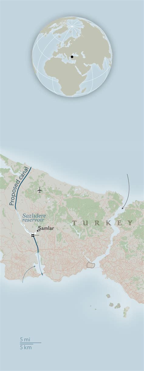 Istanbul Canal Project Map