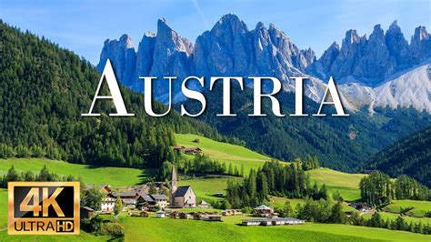 FLYING OVER AUSTRIA 4K UHD Calming Piano Music With Beautiful