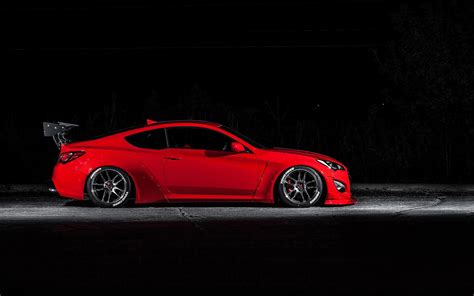 One Sick Red Hyundai Genesis Coupe With Custom Parts CARiD Gallery