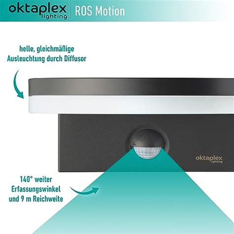 Oktaplex Ros Au Enlampe Mit Bewegungsmelder Ip K