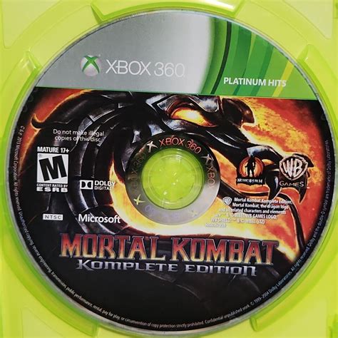 Mortal Kombat Komplete Edition Xbox 360 Cib Free Shipping Same Day Ebay