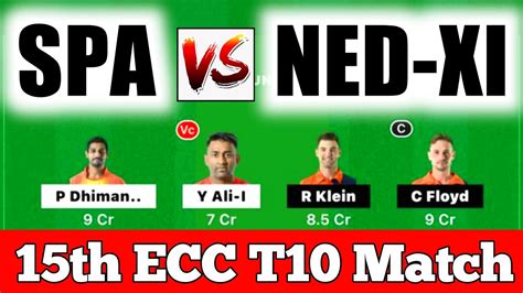 Spa Vs Ned Xi Dream11 Prediction Ned Xi Vs Spa Dream11 Spain Vs