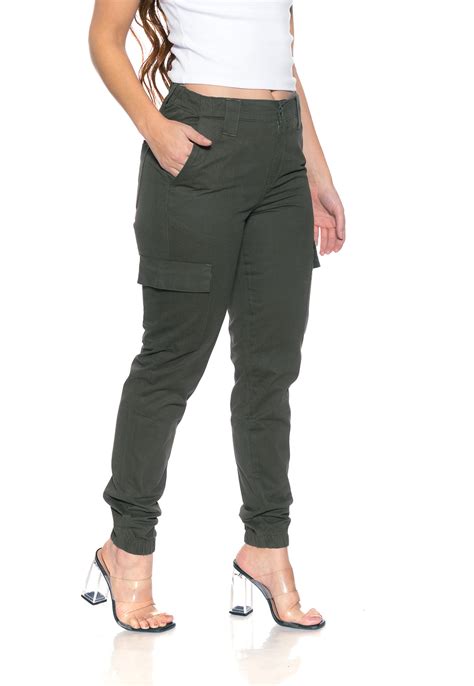 Calça Feminina Jogger Cargo Color Crocker 48824