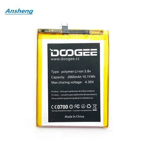 Ansheng High Quality 2660mah Battery For Doogee F5 4g Lte 55inch