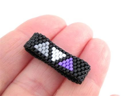 Ace Pride Ring Triangles Seed Bead Ring Asexual Jewelry Etsy