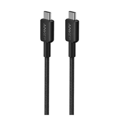 Anker 322 USB C To USB C 60W Nylon Braided Cable 6Ft Black