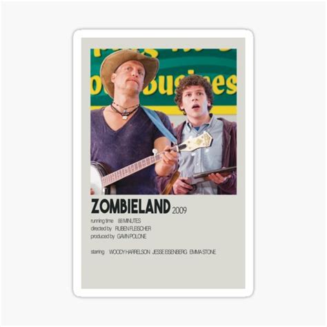 "Zombieland- Movie Poster" Sticker by AndreaDesignsCA | Redbubble