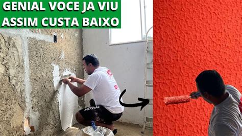 Genial Como Passar Textura Na Parede Direto No Reboco Rolo Muito