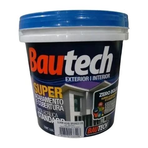 Tinta Acr Lica Zero Bolor Bautech L Gelo Compretop