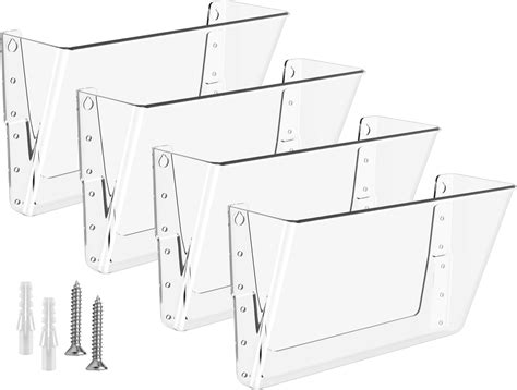 15 Tier Wall Mounted File Holder Wall File Organizer 13x8x4 Inch Plastic Folder