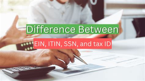 What Are The Differences Between Ein Itin Ssn And Tax Id In The