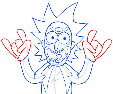 How To Draw Tiny Rick From Rick And Morty Step By Step Drawing Guide