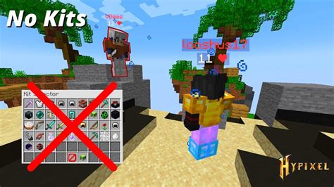 Hypixel Skywars No Kit Challenge Noob Edition Youtube