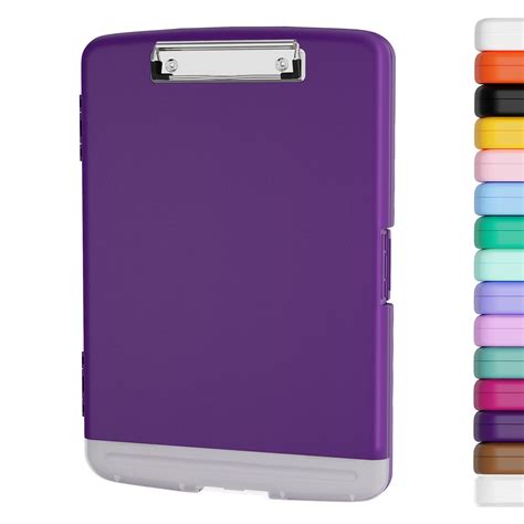 Piasoenc Clipboard with Storage, 8.5x11 Storage Clipboards with Pen