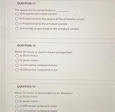 Solved QUESTION 8 How Speed Of The DC Shunt Motor Can Be Chegg