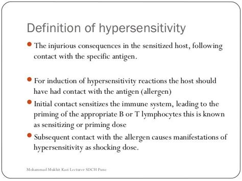 Hypersensitivity