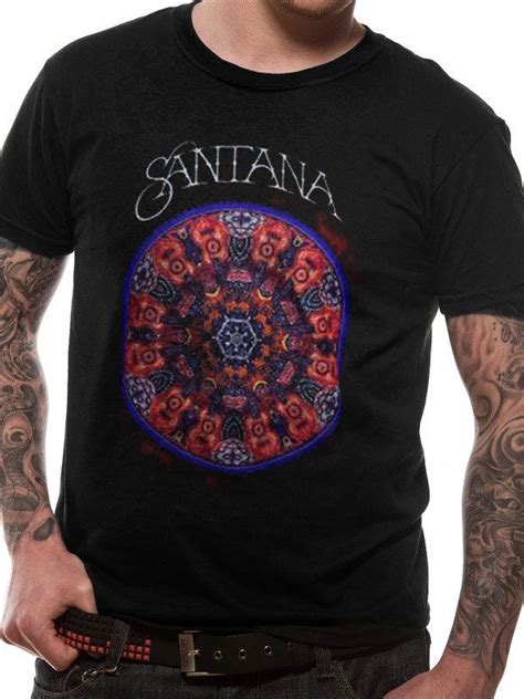 Santana Mandala Logo T Shirt Official Merchandise In T Shirts From Men