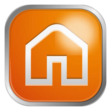 Orange House Icon Transparent Png And Svg Vector File