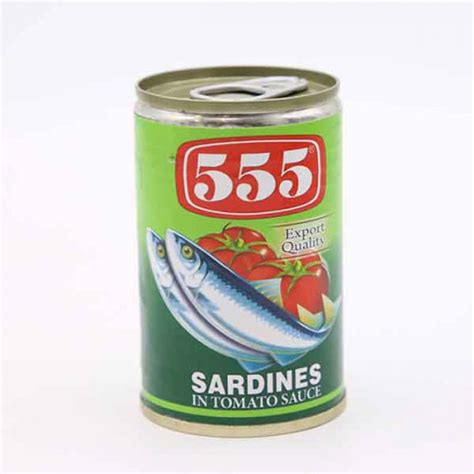 555 Sardines In Tomato Sauce Green 155g