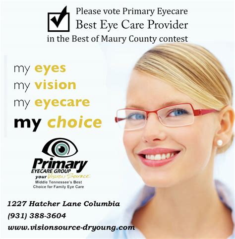 Primary Eyecare of Columbia - Voting has started in the Best of Maury