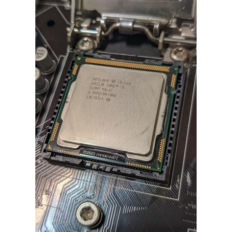 Intel I5 760 四核心 處理器 1156腳位 無內顯 含 原廠銅底風扇 蝦皮購物