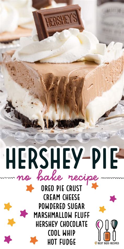 Hershey Pie | No Bake Desserts | The Best Blog Recipes