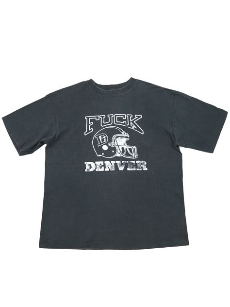 80 s FUCK DENVER 3段プリントTシャツ 表記 XL USA製 SOLD OUT BerBerJin WebStore