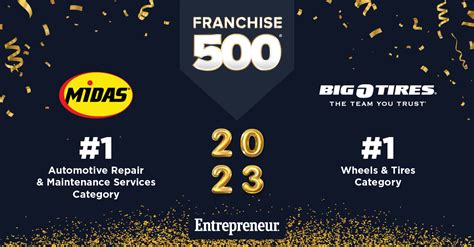 Big O Tires And Midas Ranked In Category In Entrepreneur S Franchise