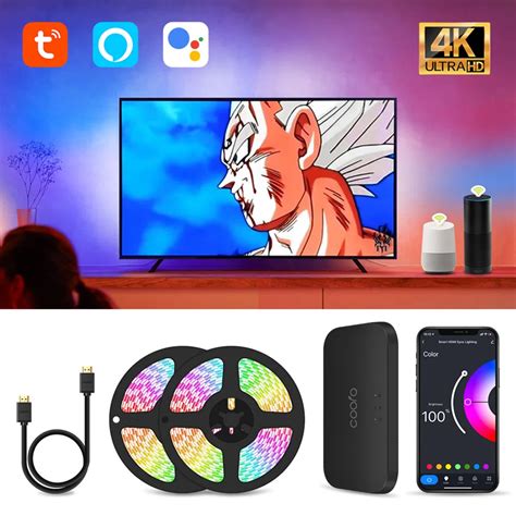 Ambient Tv Pc Backlight Kit Hdmi Sync Screen Color Led Strip Light