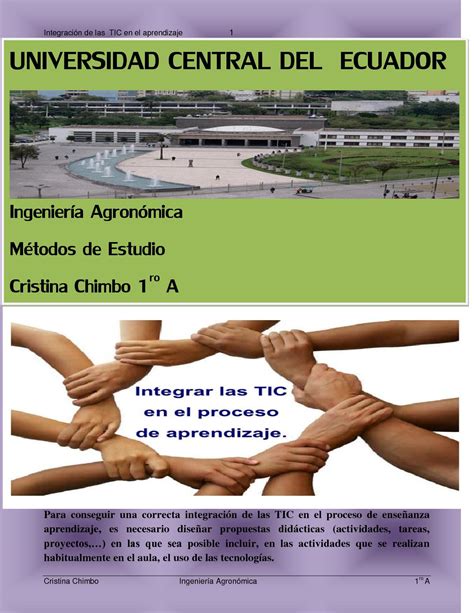 Calam O La Integraci N De Las Tic En En Aprendizaje