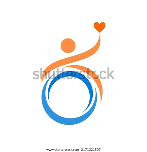 Disability Abstract Vector Logo Template Stock Vector (Royalty Free ...