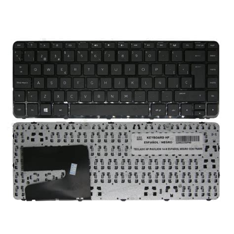 Teclado Hp Pavilion N Espa Ol Negro Con Frame Tecno Todo