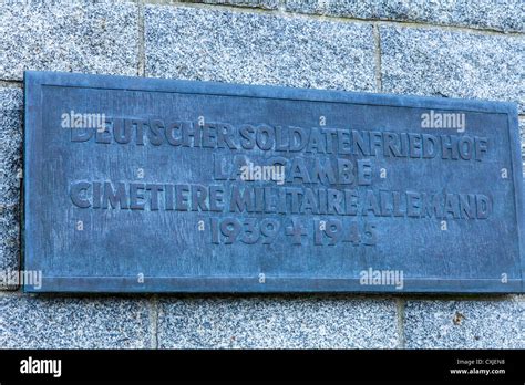 The German War Cemetery At La Cambe Normandy France Stock Photo Alamy