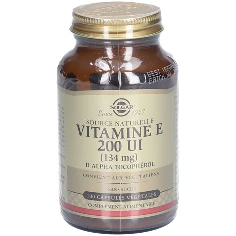 SOLGAR Vitamine E 200 UI 100 Pc S Redcare Pharmacie