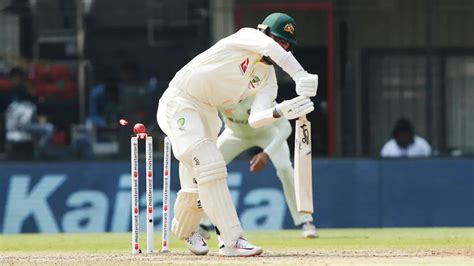 3rd Test Day 2 Umesh Ashwin Pick Three Wickets Each As India Bowl