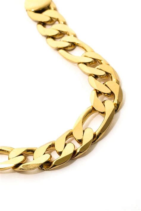 2024 Chunky Cuban Chain Bracelet Gold One Size In Bracelets Online