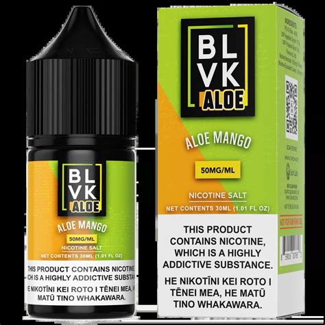 BLVK Aloe Range Nic Salt 30ml 25 50mg 4 Flavours Vapeys NZ