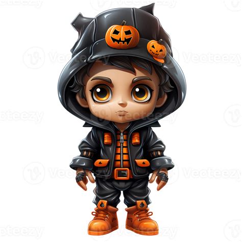 Jung Halloween Clip Art Illustration Ai Generativ 29495401 Png