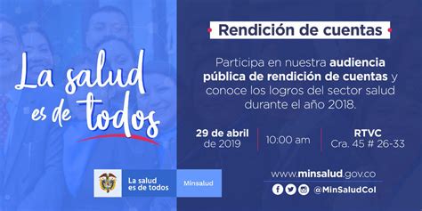 Minsaludcol On Twitter Lleg El D A A Las A M Los Esperamos