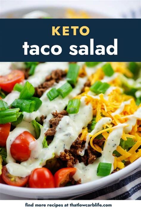 Healthy And Fresh Keto Taco Salad That Low Carb Life