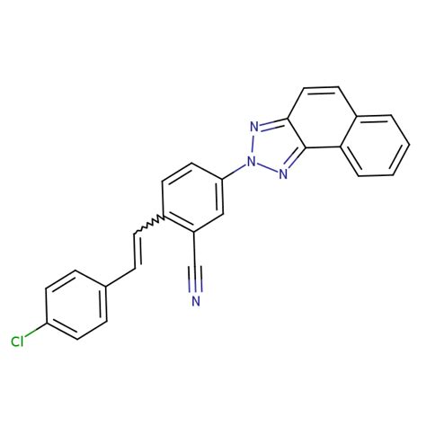 Benzonitrile 2 2 4 Chlorophenylethenyl 5 2h Naphtho 12 D Triazol