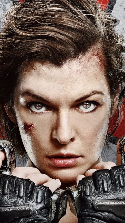 Milla Jovovich Resident Evil The Final Chapter 2017 Iphone 8 7 6 6s