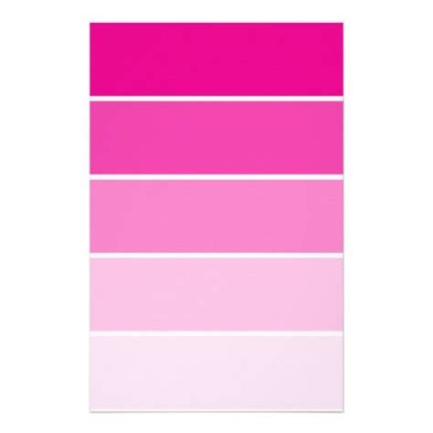 Bright Pink Paint Samples Stationery Zazzleca In 2020 Bright Paint